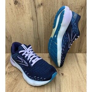 Brooks Womens Glycerin 20 Blue Running Sneakers Shoes 1203691B499 Size 9.5 B